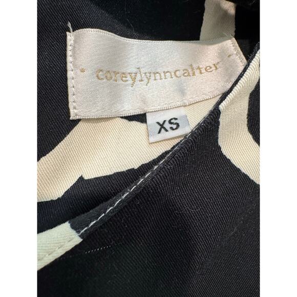 Corey Lynn Calter “Caballos” Horse Print Midi Dress Black & Cream – Size XS - Picture 3 of 10